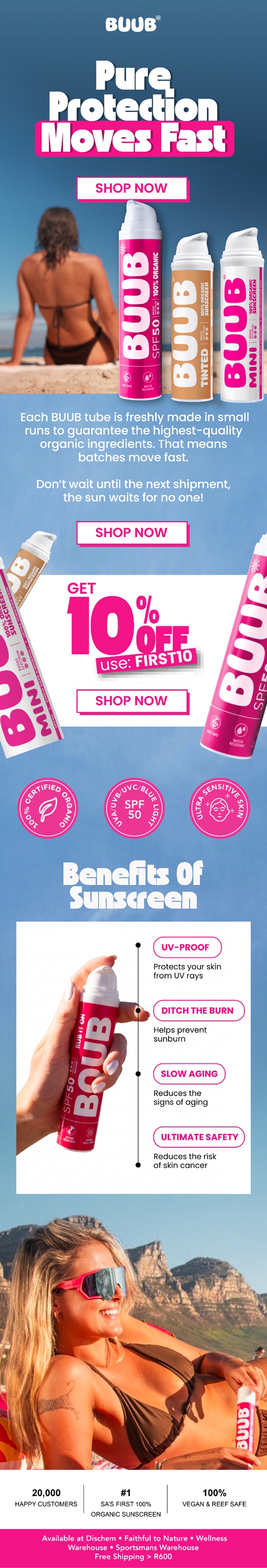 Buub pure protection moves fast email